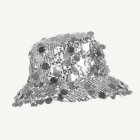 Paljett Bucket Hat Silver