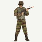 Militär barnväst camouflage
