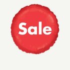 Sale Folieballong Röd