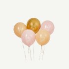 Baby Ballonger Ljusrosa/Guld
