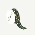 Velour Stjärnband Grön/Guld
