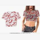 Blodig nät-T-shirt