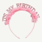 It's My Birthday Hårband Ljusrosa