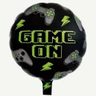 Game On Rund Folieballong