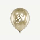 80 År Ballonger Guld