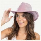 Glittrig Cowboyhatt Ljusrosa