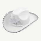 Tiara Cowboyhatt Vit