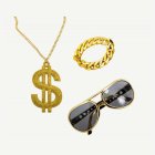 Pimp Glasögon, Halsband & Armband Set