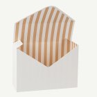 Randig Presentask Gräddvit/Kamel