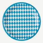 Oktoberfest Papperstallrikar Blå/Vit