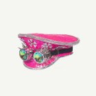 Burning Man Kaptenshatt & Goggles Rosa