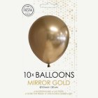 Krom Latexballonger Guld