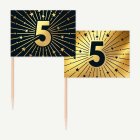 5 År Golden Celebrations Tårtpinnar
