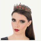 Gotisk Tiara Röd/Svart