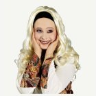 Hippieperuk Blond Med Hårband
