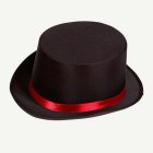 Cirkusdirektör Hög Hatt Svart/Röd