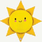 Leende Sol Folieballong