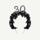 30 År Pärla Hårband Svart