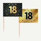 18 År Golden Celebrations Tårtpinnar