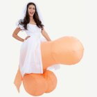 Carry Me Uppblåsbar Penis Maskeraddräkt