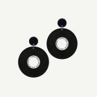 Retro Vinylplattor Örhängen