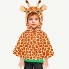 Giraff Plyschponcho Barndräkt