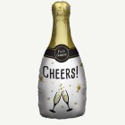 Cheers Champagneflaska Folieballong