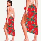 Hawaii Papegoja Kjol Röd