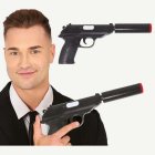 Agent Leksakspistol Med Ljuddämpare