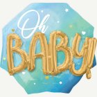 Oh Baby Folieballong Blå