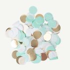 Bordskonfetti Mint/Vit/Guld