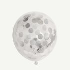 Konfettiballonger Metallisk Silver