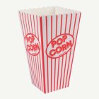 Klassiska Popcornbägare Röd/Vit