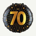 70 År Golden Celebrations Folieballong