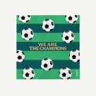 Fotboll We Are The Champions Servetter Grön