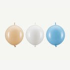 Linking Ballonger Blå/Vit/Beige