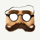 Glasögon & Mustasch Halvmask