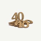 40 År Bordskonfetti Guld