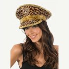 Leopard Kaptenshatt Guld