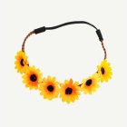 Hårband Sommarblommor Gul