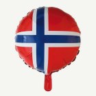 Norge Folieballong Rund