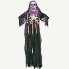 Hängande Grim Reaper Skelett Med Ljus