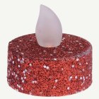 Glitter LED-värmeljus Röd