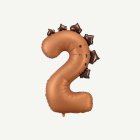 2 År Dinosaurie Siffra Folieballong