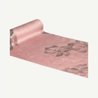 Blommig Velour Bordslöpare Ljusrosa