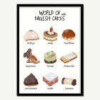 World Of Danish Cakes A4 Affisch