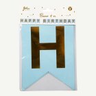 Happy Birthday Vimpelgirlang Ljusblå