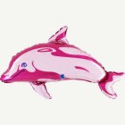 Delfin Folieballong Rosa