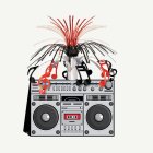 Ghettoblaster Dekoration