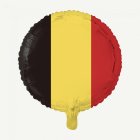 Rund Folieballong Belgienflagga